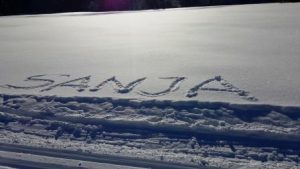 Wir grüßen herzlichst Sanja aus dem Schnee!