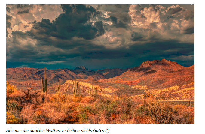 Trockene Landschaft in Arizona