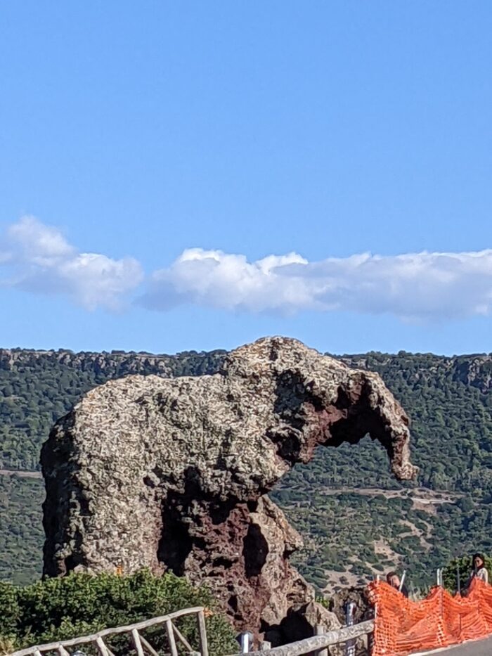 ein Fels in Form eines Elefanten