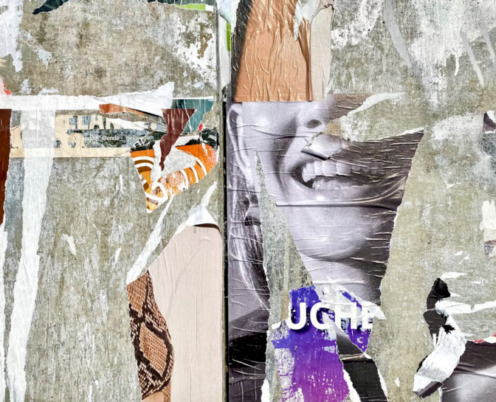 eine Collage aus Zeitungsausrissen